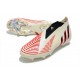 Scarpe Calcio adidas Predator Edge+ FG Bianco Off Rosso Vivido Oro Metallico