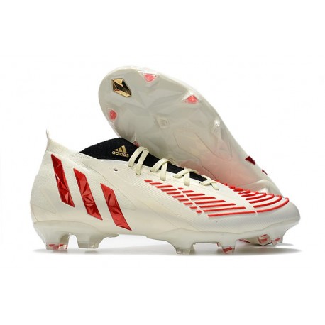 adidas Predator Edge.1 FG Bianco Off Rosso Vivido Oro Metallico