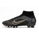 Nike Mercurial Superfly VIII Elite AG PRO Nero Oro Metallico Argento Metallico