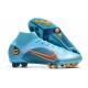 Nike Mercurial Superfly VIII Elite AG PRO Blu Cloro Arancione Laser Marina