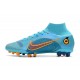 Nike Mercurial Superfly VIII Elite AG PRO Blu Cloro Arancione Laser Marina