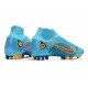 Nike Mercurial Superfly VIII Elite AG PRO Blu Cloro Arancione Laser Marina