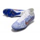 Scarpe Nike Zoom Mercurial Superfly 9 Elite FG Bianco Blu Oro