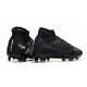 Scarpe Nike Zoom Mercurial Superfly 9 Elite FG Nero Grigio Fumo Scuro Summit Bianco Volt