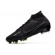 Scarpe Nike Zoom Mercurial Superfly 9 Elite FG Nero Grigio Fumo Scuro Summit Bianco Volt