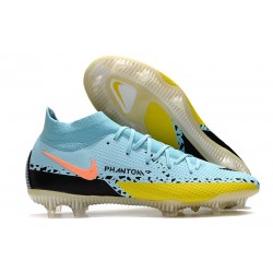 Nike Phantom GT Elite DF2 FG Glacier Ice Nero Giallo Strike