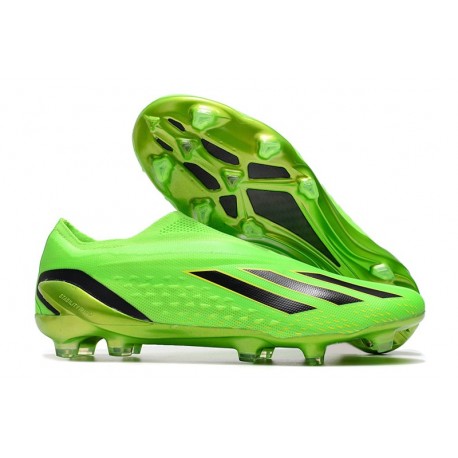 Scarpa adidas X Speedflow+ FG Verde Solare Nero Core Giallo Solare