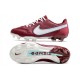 Scarpa Nike Tiempo Legend 9 Elite FG Team Rosso Bianco Ibisco Mistico