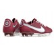 Scarpa Nike Tiempo Legend 9 Elite FG Team Rosso Bianco Ibisco Mistico