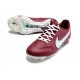 Scarpa Nike Tiempo Legend 9 Elite FG Team Rosso Bianco Ibisco Mistico