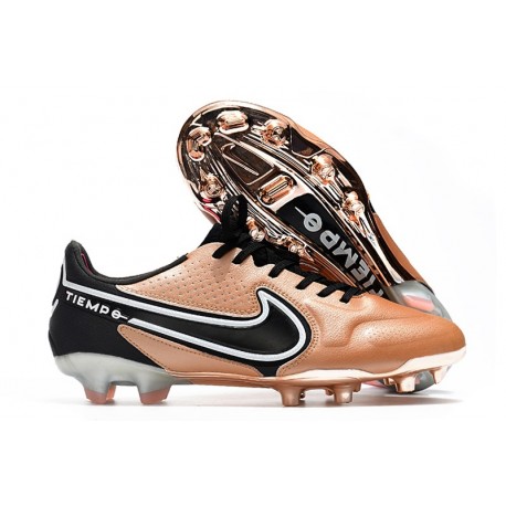 Scarpa Nike Tiempo Legend 9 Elite FG Rame Metallico Bianco Off Noir