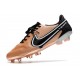 Scarpa Nike Tiempo Legend 9 Elite FG Rame Metallico Bianco Off Noir