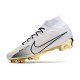 Scarpe Nike Zoom Mercurial Superfly 9 Elite FG Bianco Oro Nero