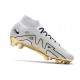 Scarpe Nike Zoom Mercurial Superfly 9 Elite FG Bianco Oro Nero