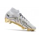 Scarpe Nike Zoom Mercurial Superfly 9 Elite FG Bianco Oro Nero