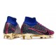 Scarpe Nike Zoom Mercurial Superfly 9 Elite FG Rosa Blu