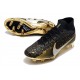 Scarpe Nike Zoom Mercurial Superfly 9 Elite FG Nero Metallico Oro