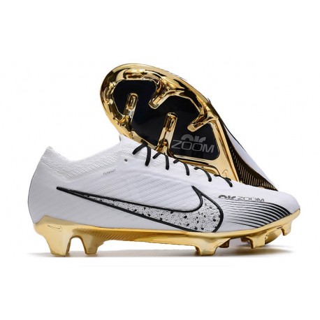 Scarpe da calcio Nike Zoom Mercurial Vapor 15 Elite FG Bianco Oro