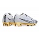 Scarpe da calcio Nike Zoom Mercurial Vapor 15 Elite FG Bianco Oro