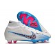 Nike Air Zoom Mercurial Superfly IX Elite FG Bianco Blu Baltico Rosa Blast Indigo Haze