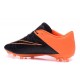 Scarpini Calcio Uomo 2015 Nike Hypervenom Phantom FG ACC Nero Arancio