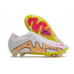 Nike Air Zoom Mercurial Vapor XV Elite FG Bianco Giallo Rosa