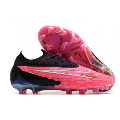 Nike Phantom GX Gripknit Elite FG Rosa Nero Blanco