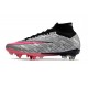 Nike Zoom Mercurial Superfly 9 Elite SG Argento Metallico Rosa Hyper Nero