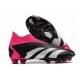 Scarpe da Calcio adidas Predator Accuracy+ FG Nero Core Bianco Rosa Shock Team