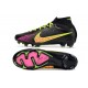 Nike Air Zoom Mercurial Superfly IX Elite FG Nero Rosa Giallo