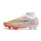 Nike Air Zoom Mercurial Superfly IX Elite FG Bianco Rosso Oro