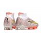 Nike Air Zoom Mercurial Superfly IX Elite FG Bianco Rosso Oro