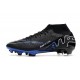 Nike Air Zoom Mercurial Superfly IX Elite FG Nero Cromo Hyper Royal