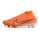 Scarpe Nike Zoom Mercurial Superfly 9 Elite FG Arancio Oro