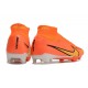 Scarpe Nike Zoom Mercurial Superfly 9 Elite FG Arancio Oro