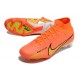 Scarpe Nike Zoom Mercurial Superfly 9 Elite FG Arancio Oro