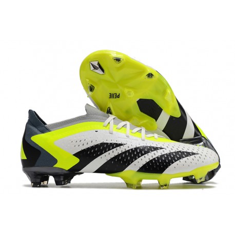 Scarpe adidas Predator Accuracy.1 Low FG Bianco Nero Core Limone Lucido