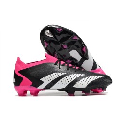 Scarpe adidas Predator Accuracy.1 Low FG Nero Core Bianco Rosa Shock Team