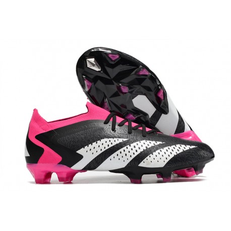 adidas Predator Accuracy.1 Low FG Nero Core Bianco Rosa Shock Team