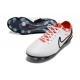 Scarpe Calcio Nike Tiempo Legend 10 Elite FG Bianco Nero Cremisi Vivace