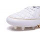 Nuovo Scarpe Calcetto Nike Tiempo Legend R10 FG ACC Bianco Oro