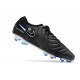 Scarpe Calcio Nike Tiempo Legend 10 Elite FG Nero Cromo Hyper Royal