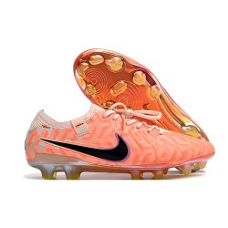 Scarpe Calcio Nike Tiempo Legend 10 Elite FG Ghiaccio Guava Nero Arancione Total