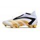 Scarpe da Calcio adidas Predator Accuracy+ FG Bianco Oro Nero