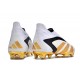 Scarpe da Calcio adidas Predator Accuracy+ FG Bianco Oro Nero