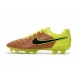 Nuovo Scarpe Calcetto Nike Tiempo Legend V FG ACC Canvas Nero Volt
