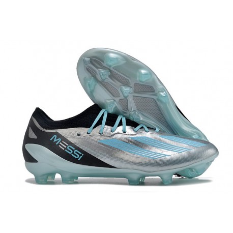 Scarpa Adidas X Crazyfast Messi.1 FG Argento Metallico Bliss Blu Nero Core