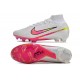 Scarpe Nike Zoom Mercurial Superfly 9 Elite FG Bianco Rosa