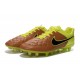 Nuovo Scarpe Calcetto Nike Tiempo Legend V FG ACC Canvas Nero Volt
