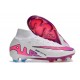 Scarpe Nike Zoom Mercurial Superfly 9 Elite FG Bianco Rosa Blu